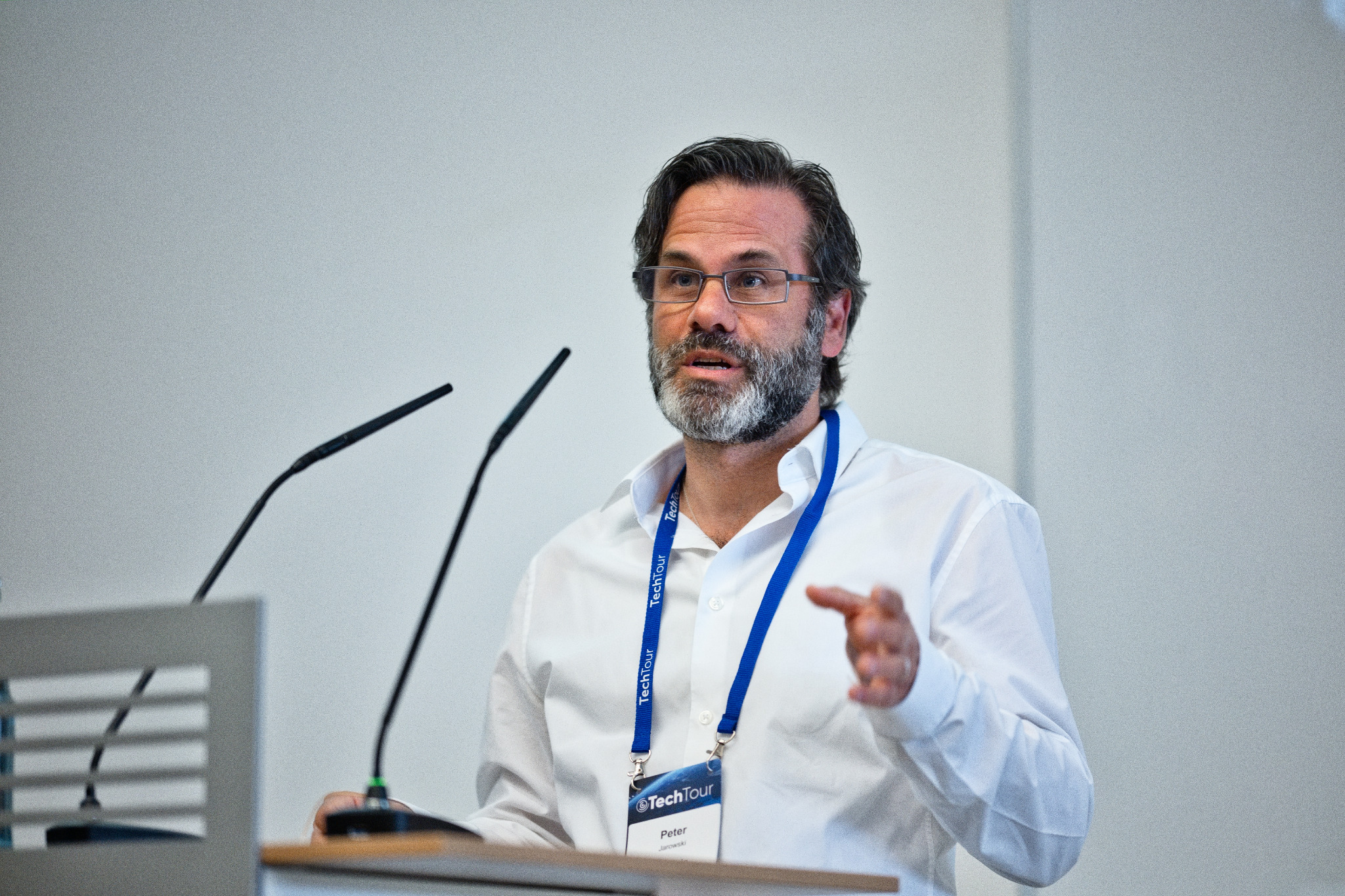 Peter Jarowski presenting at Tech Tour